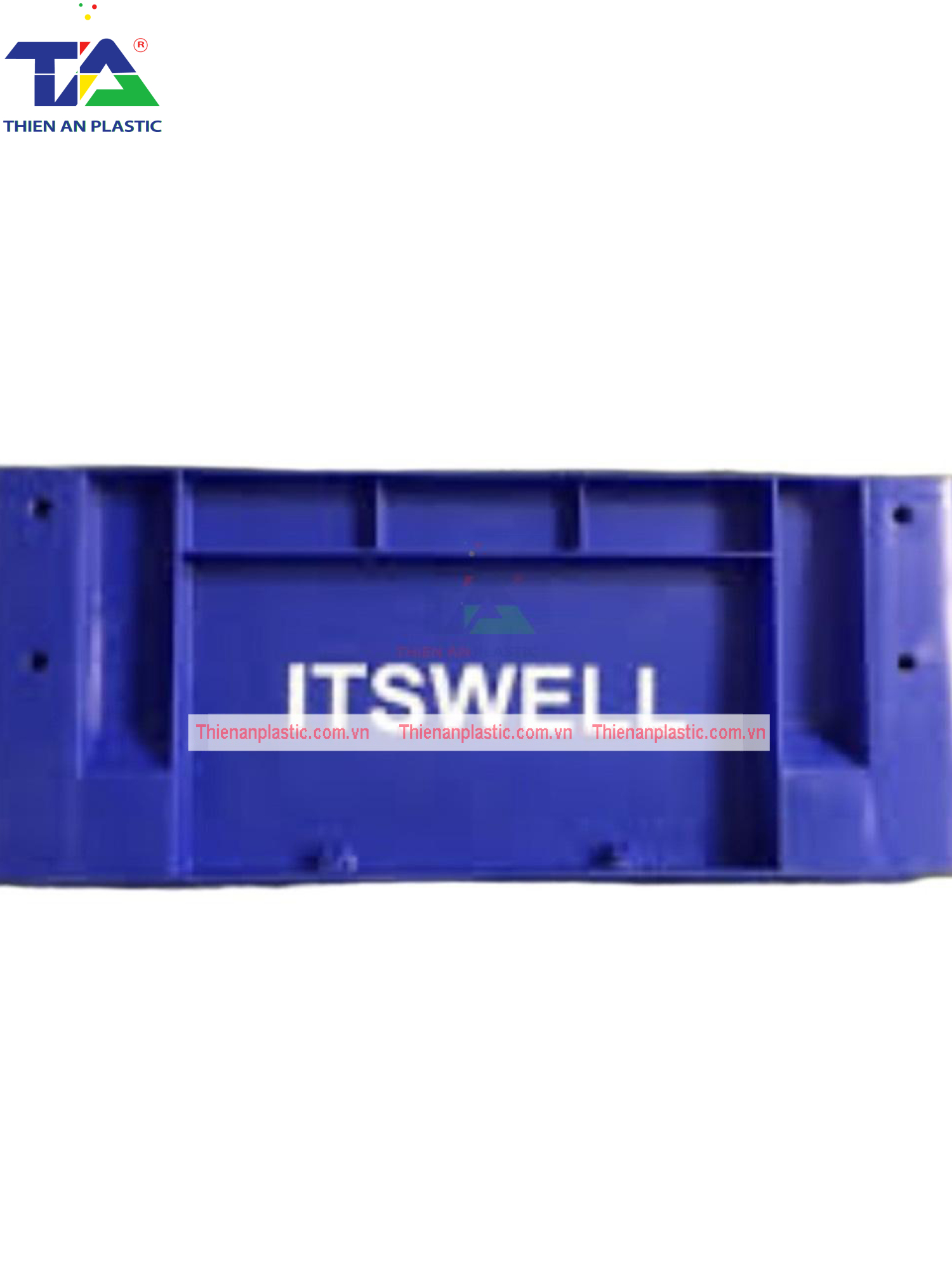 Thùng Nhựa Đặc NTC 532 (KT: 480 x 380 x 200mm)