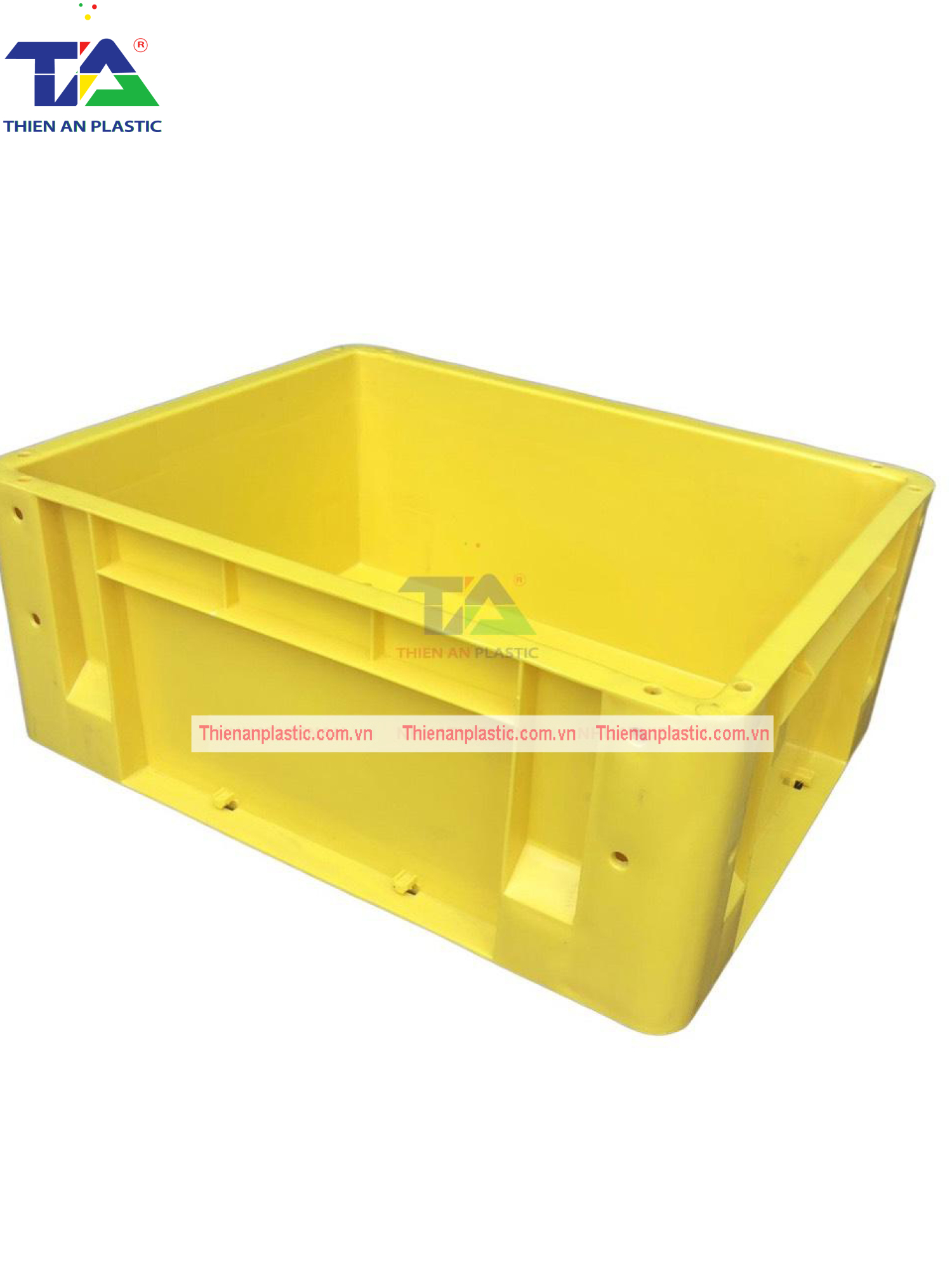 Thùng Nhựa Đặc NTC 532 (KT: 480 x 380 x 200mm)