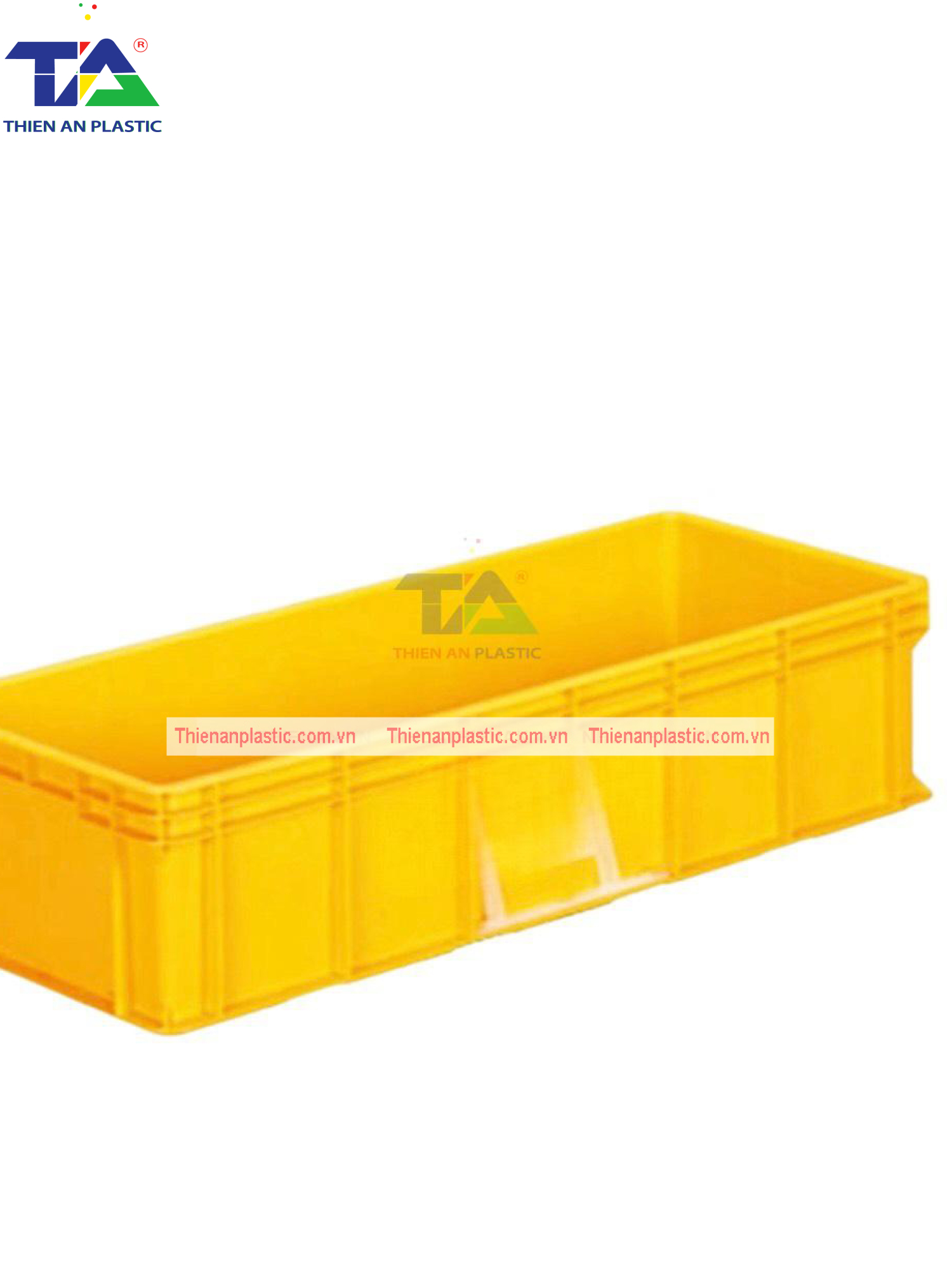 Thùng Nhựa Đặc NTC 831 (KT: 838 x 335 x 195mm)