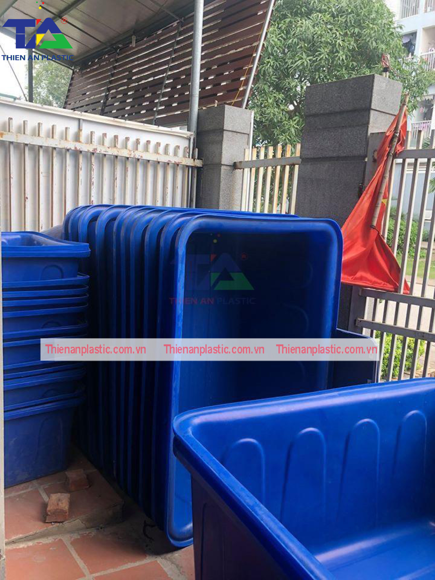 Thùng Nhựa Nuôi Cá Hình Chữ Nhật (Từ 50L - 2000L)