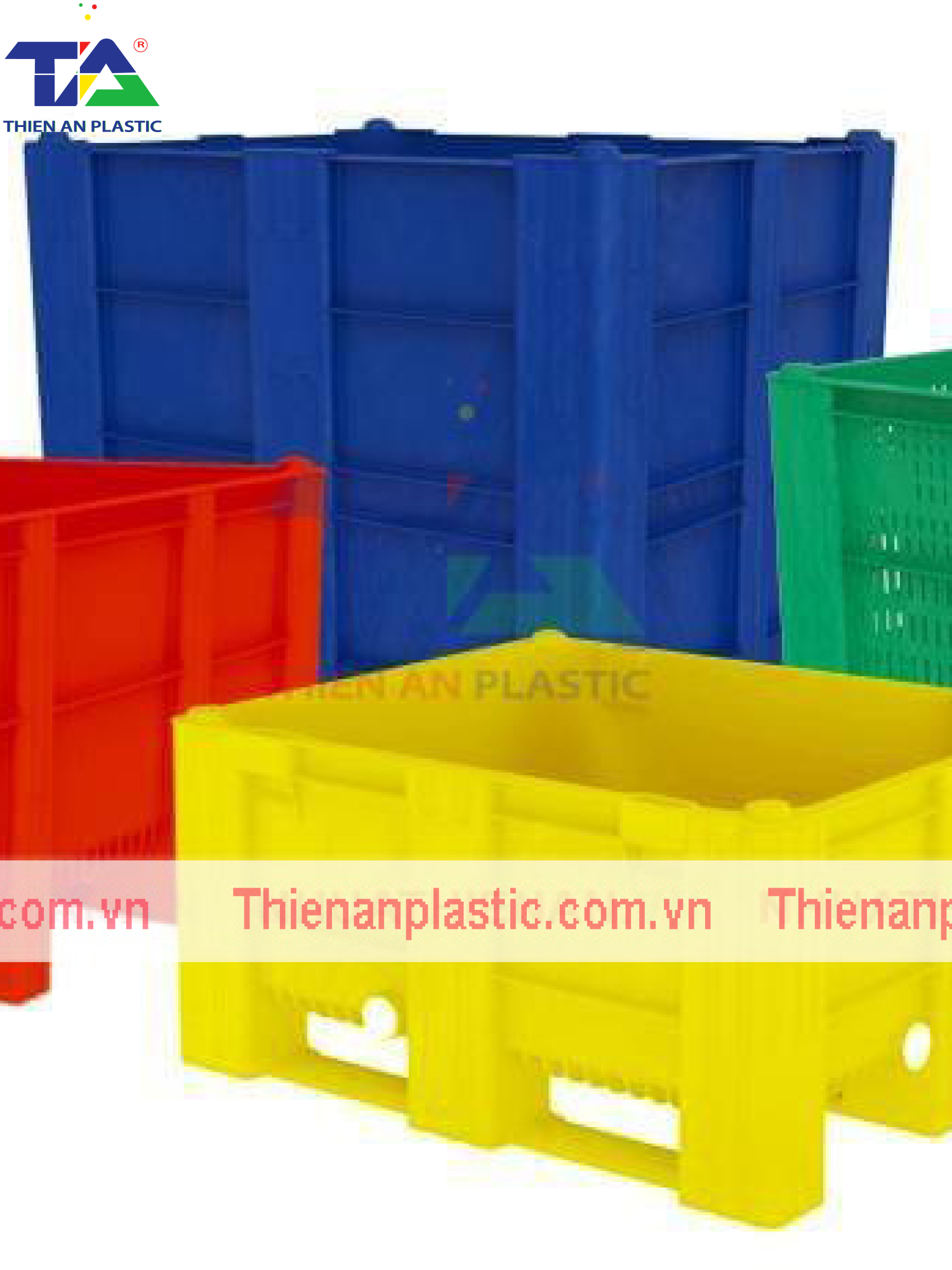 Thùng Nhựa Pallet Dolav (KT: 1200 x 1000 x 740mm)