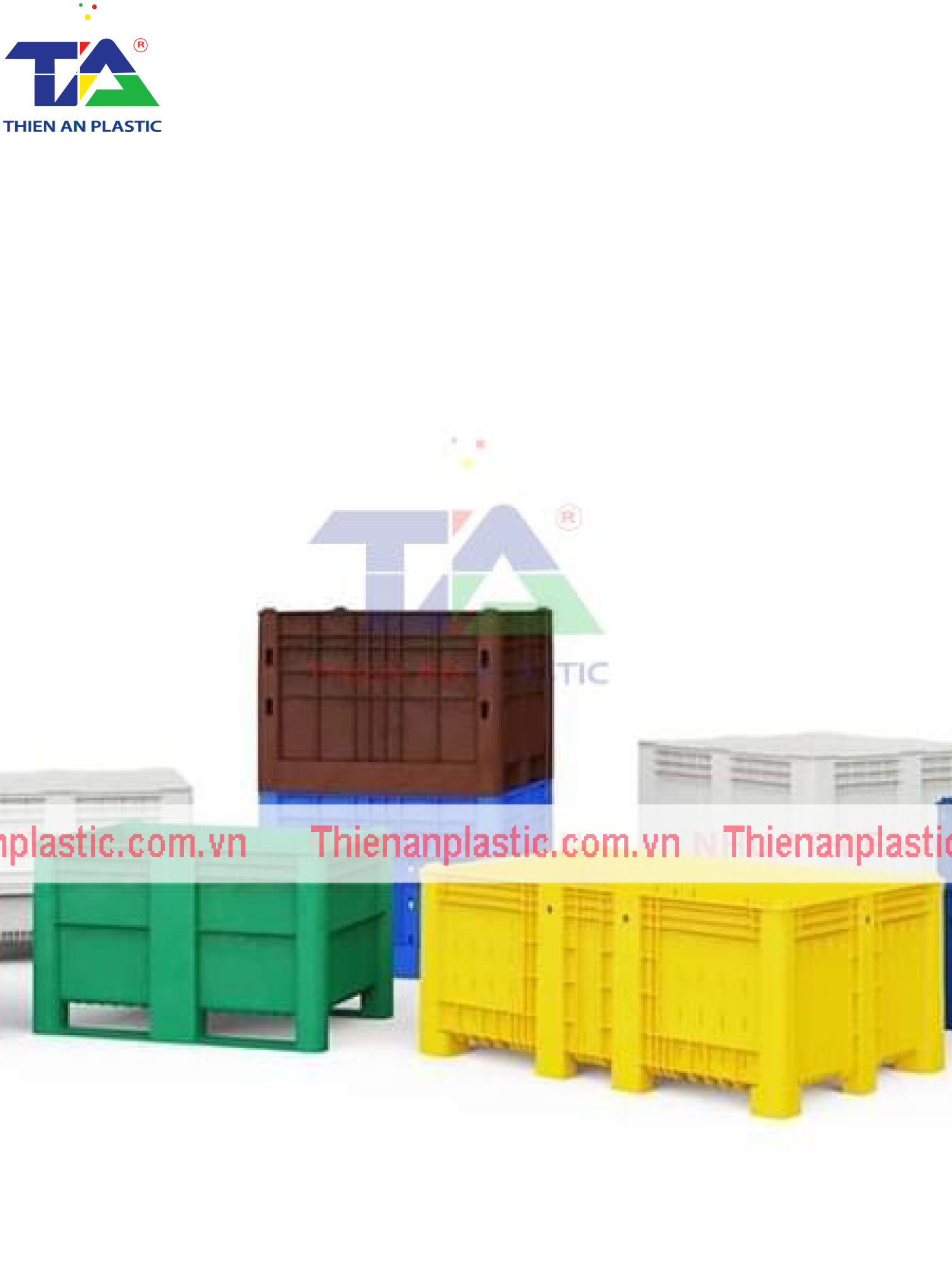 Thùng Nhựa Pallet Dolav (KT: 1200 x 1000 x 740mm)