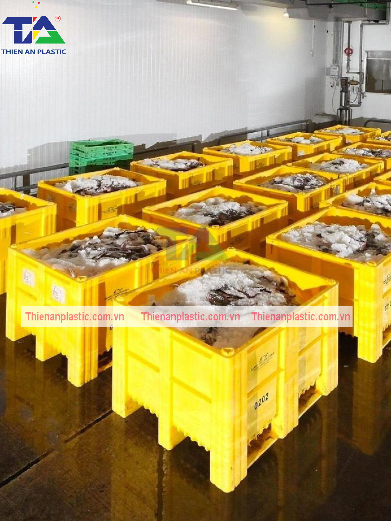 Thùng Nhựa Pallet Dolav (KT: 1200 x 1000 x 740mm)