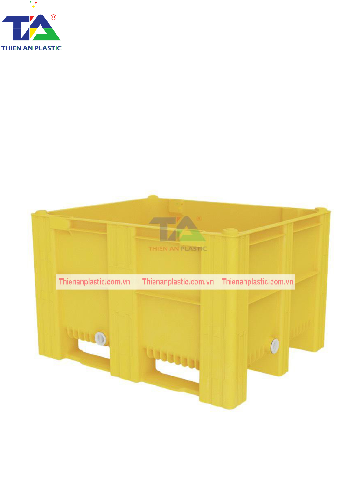 Thùng Nhựa Pallet Dolav (KT: 1200 x 1000 x 740mm)