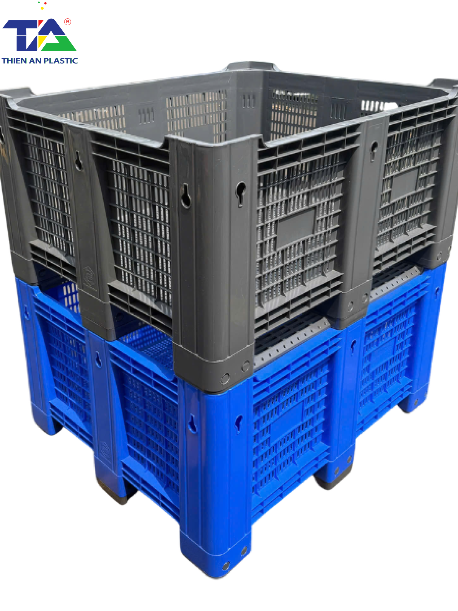 Thùng Nhựa Pallet Hở (KT: 1200 x 1000 x 600mm)