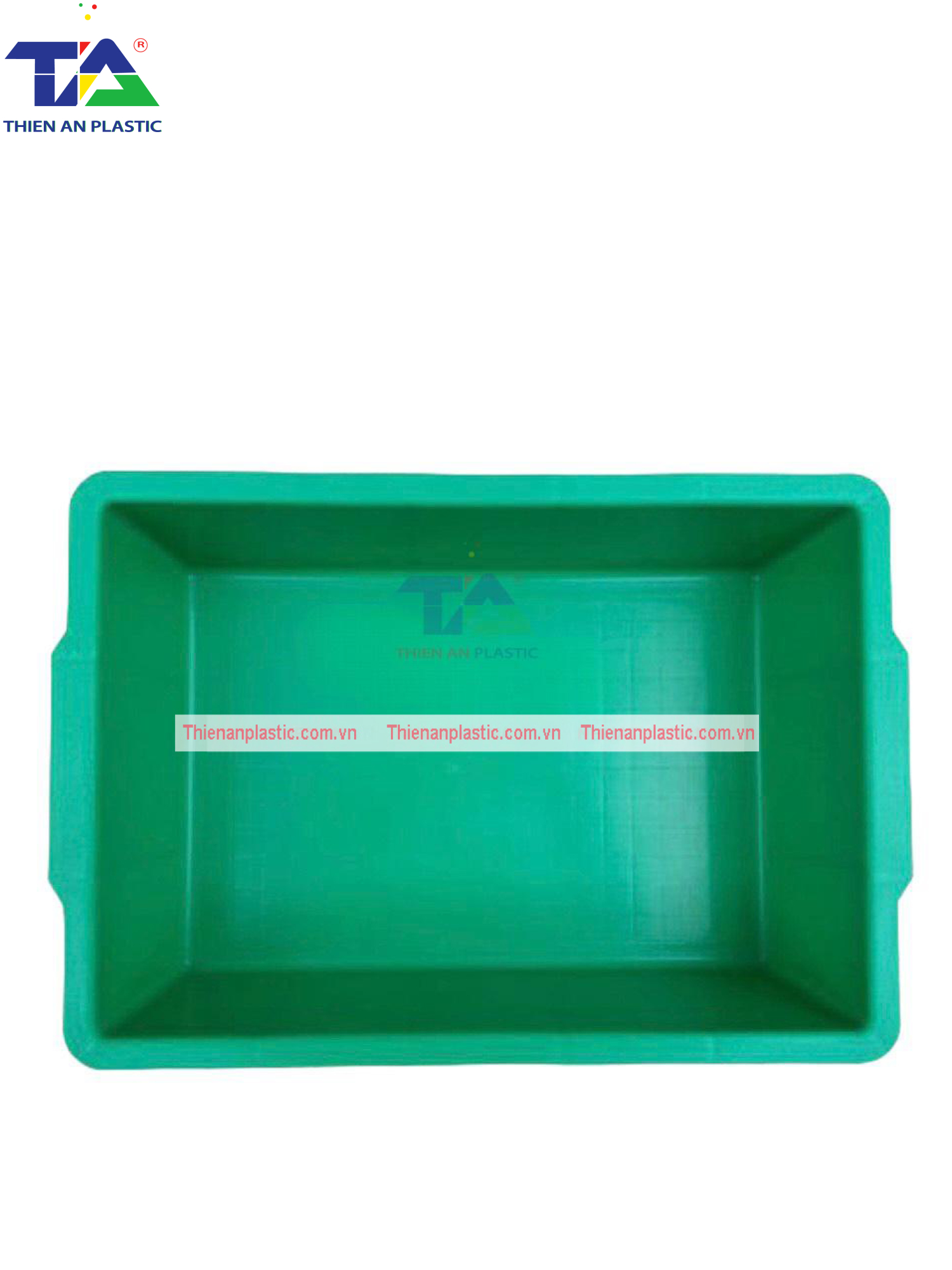 Thùng Nhựa Đặc YM003 (KT: 455 x 305 x 125mm)