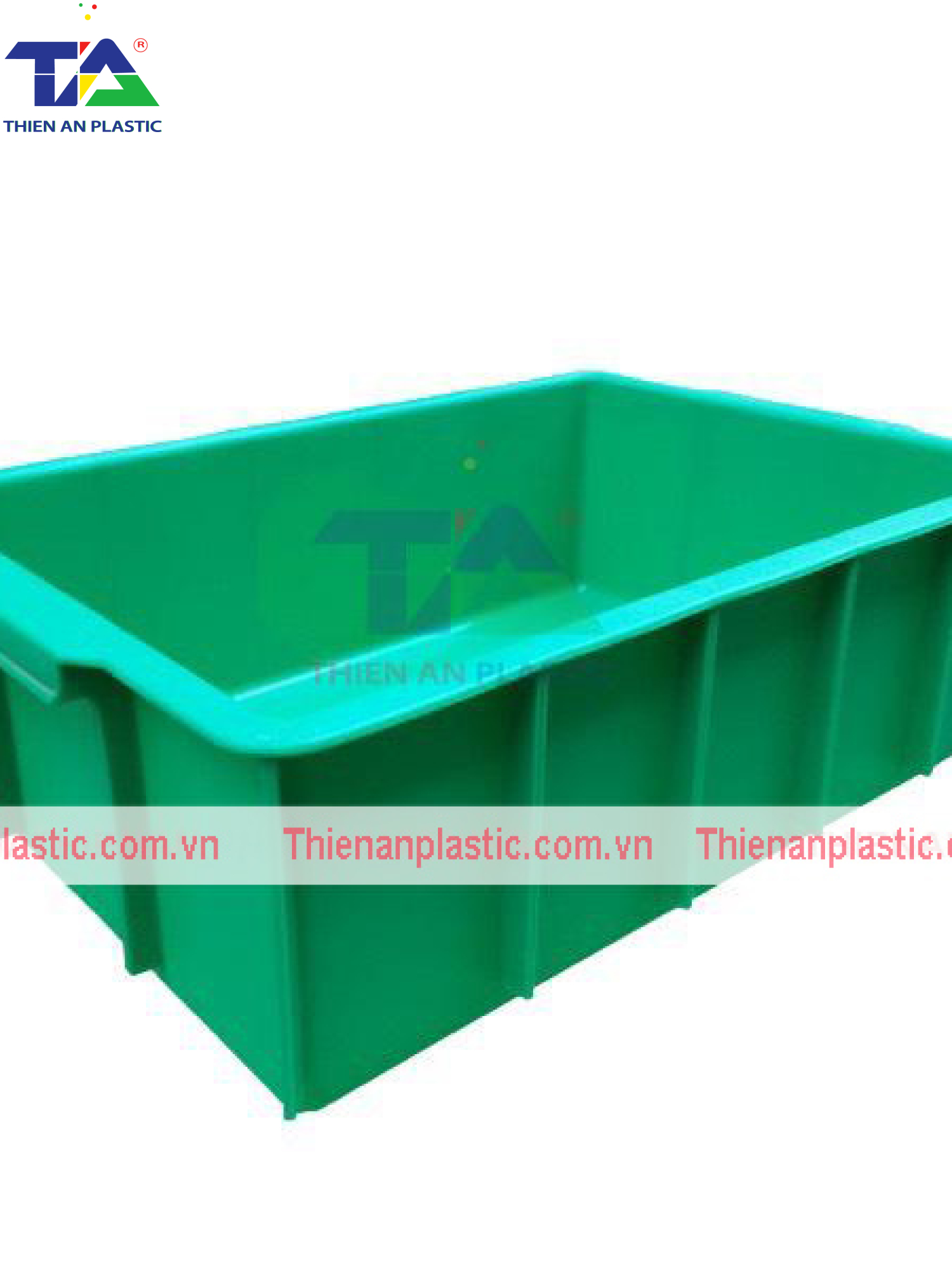 Thùng Nhựa Đặc YM003 (KT: 455 x 305 x 125mm)