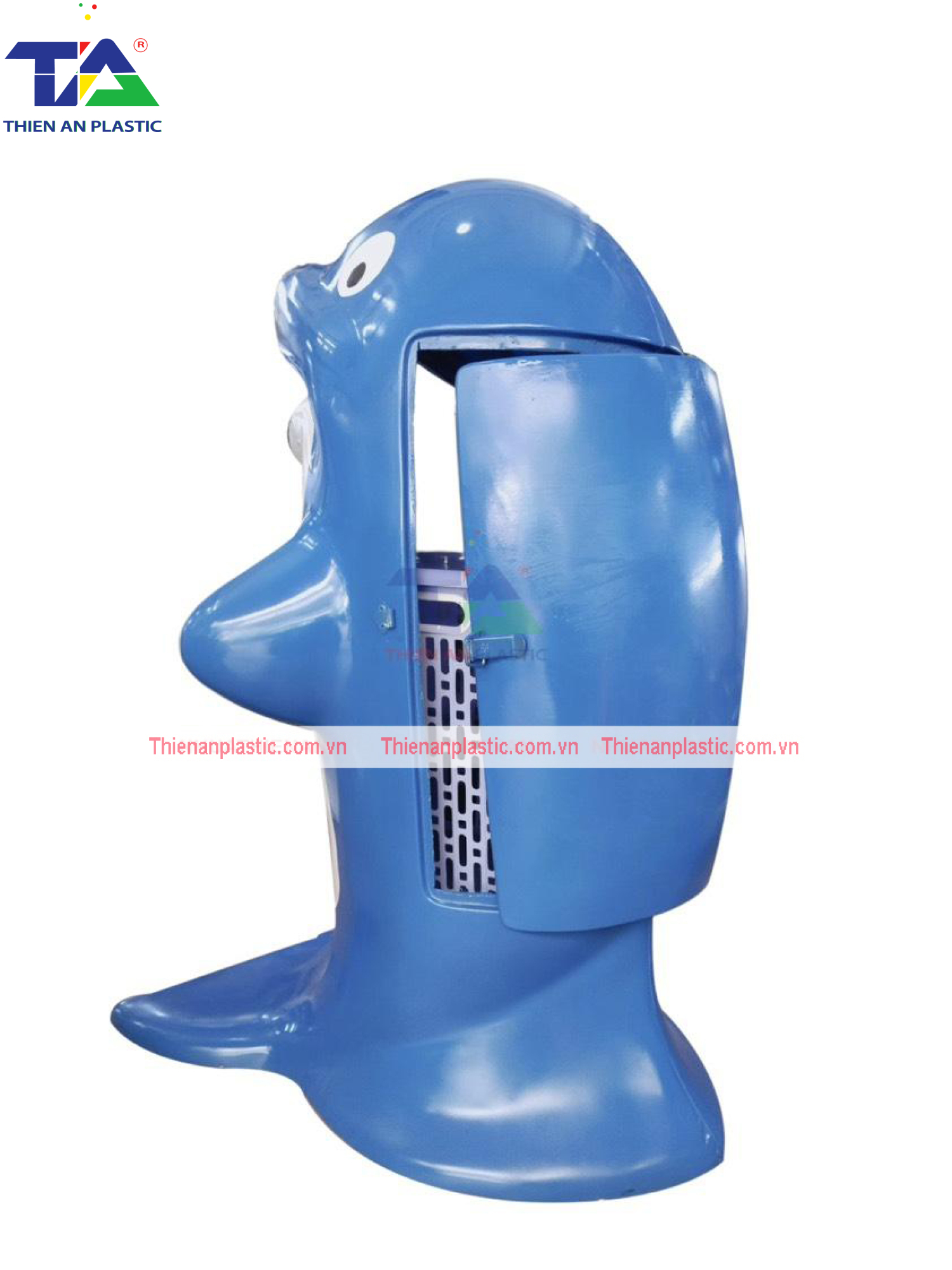 Thùng Rác Hình Cá Heo (KT: 680 x 520 x 1020 mm)