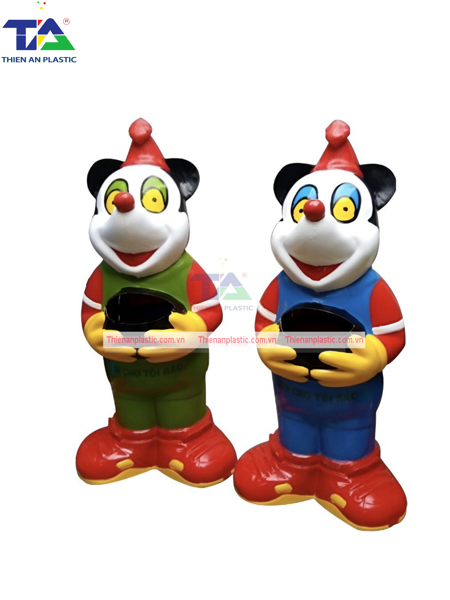 Thùng Rác Hình Chuột Mickey (KT: 580 x 420 x 1280 mm)