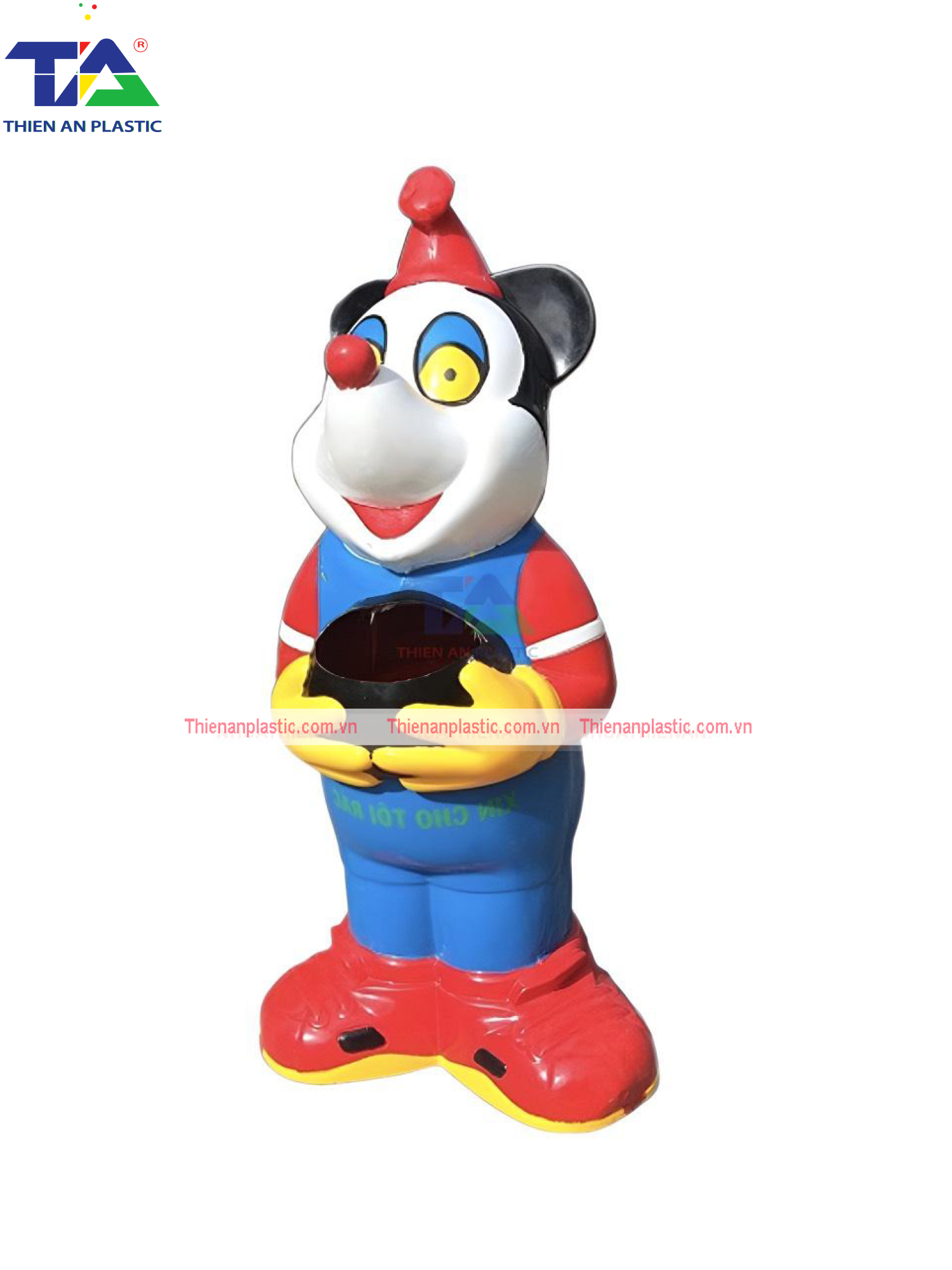 Thùng Rác Hình Chuột Mickey (KT: 580 x 420 x 1280 mm)