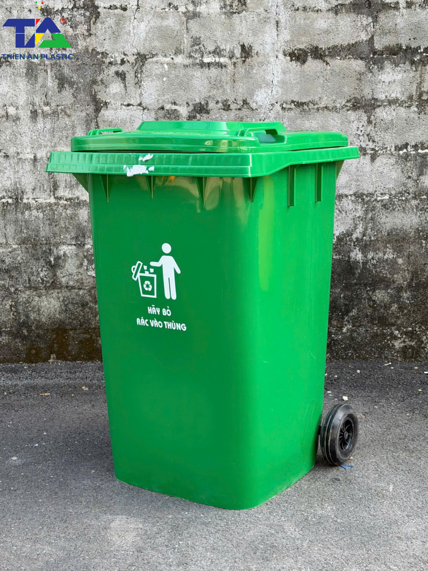 Thùng Rác Công Cộng 360 Lít (KT: 830 x 700 x 1110mm)