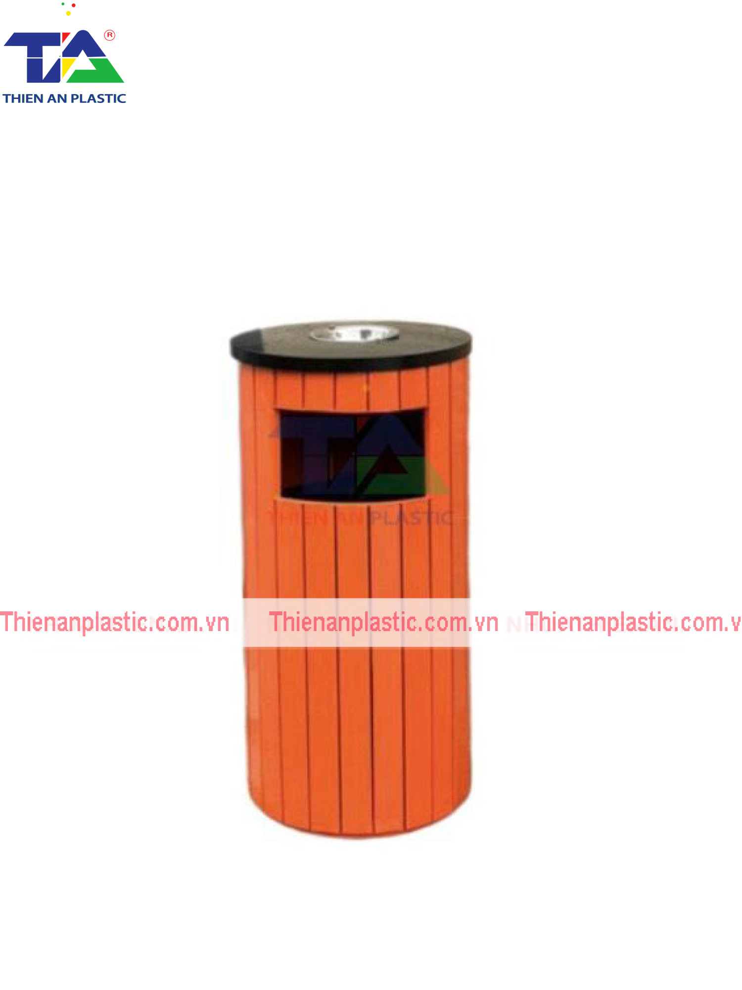 Thùng Rác Giả Gỗ Hình Tròn(KT: 400 x 400 x 775mm)