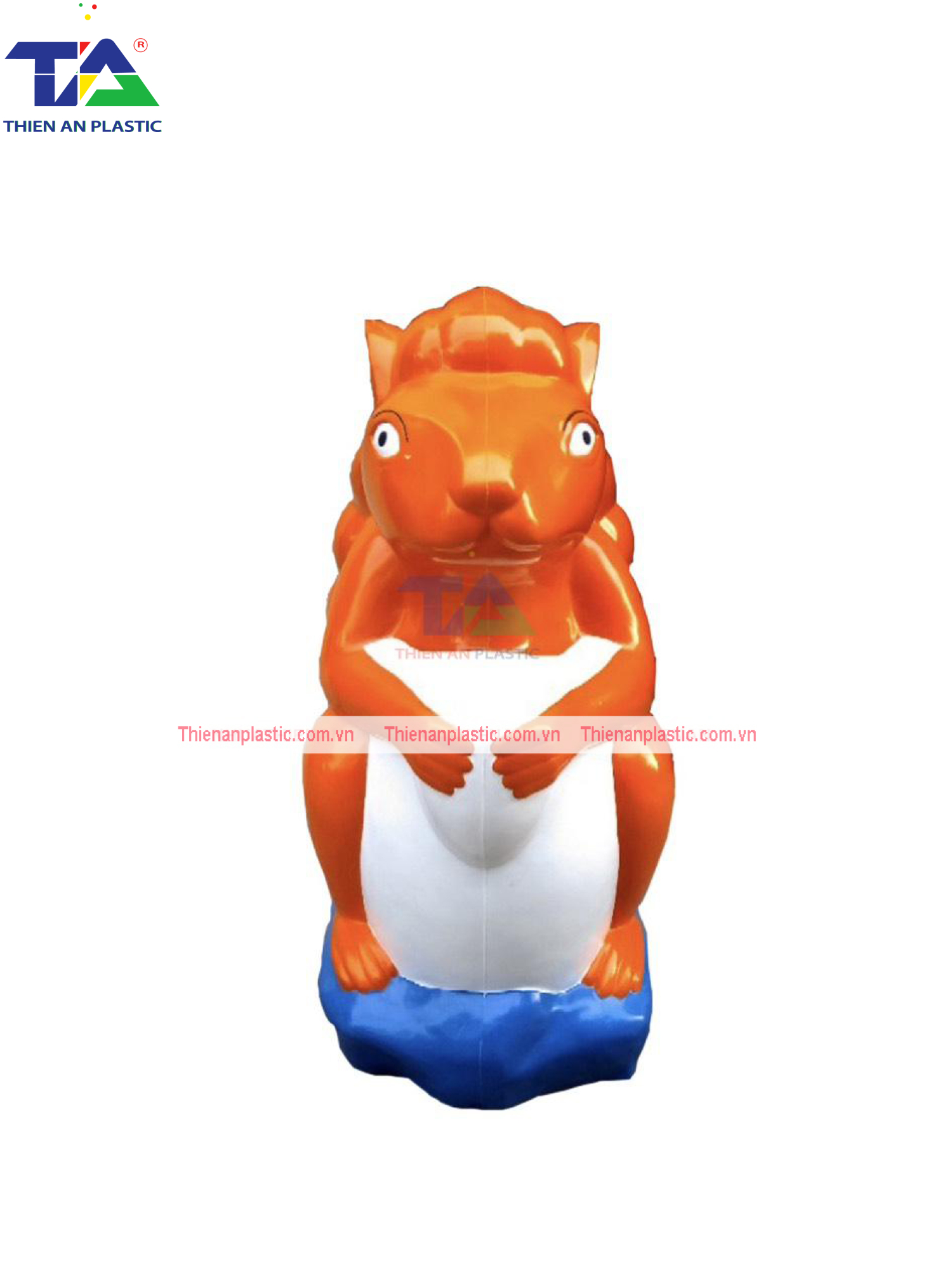 Thùng Rác Hình Con Sóc (KT: 580 x 500 x 1060 mm)