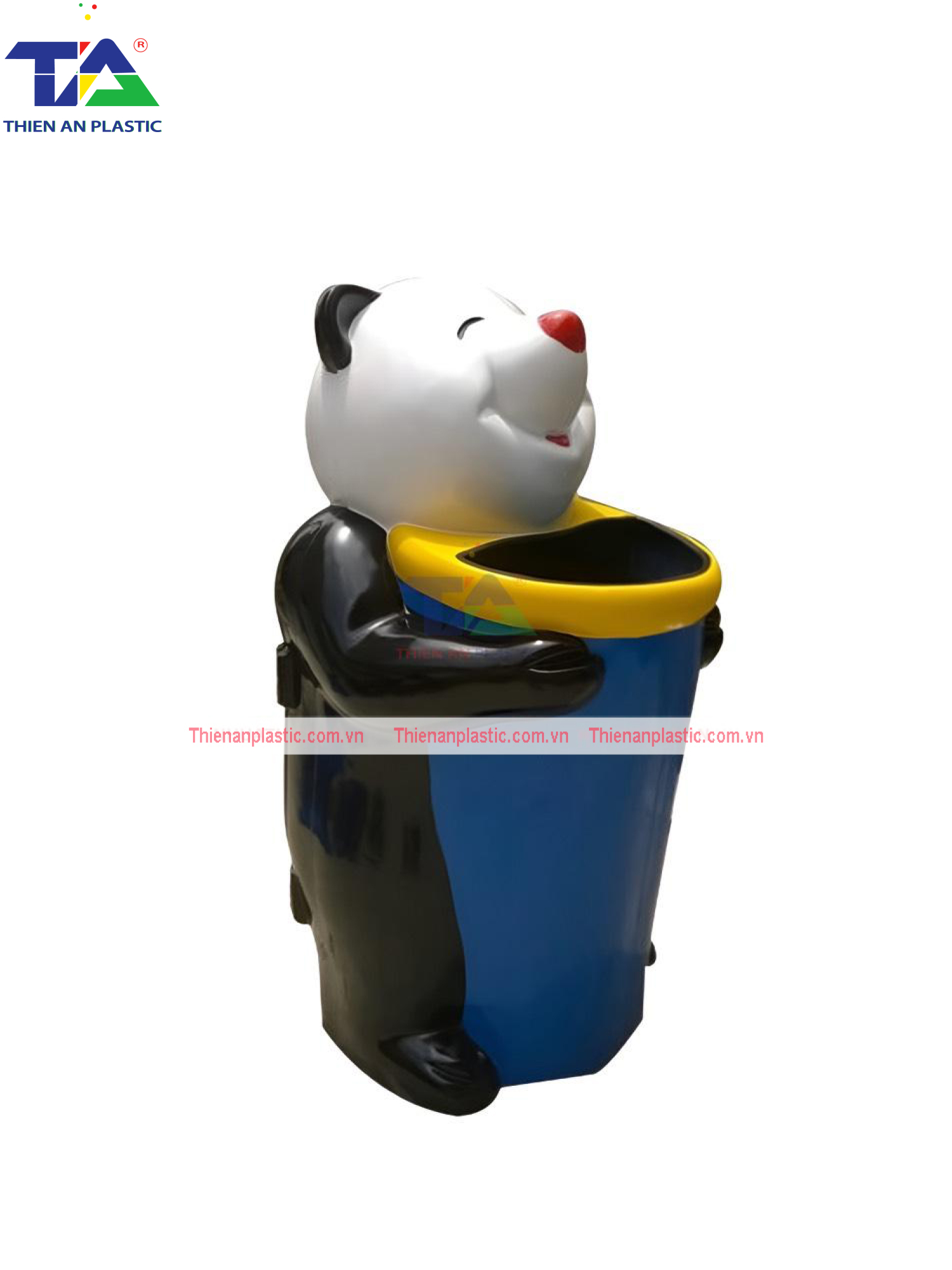 Thùng Rác Hình Gấu Trúc (580 x 560 x 1020 mm)