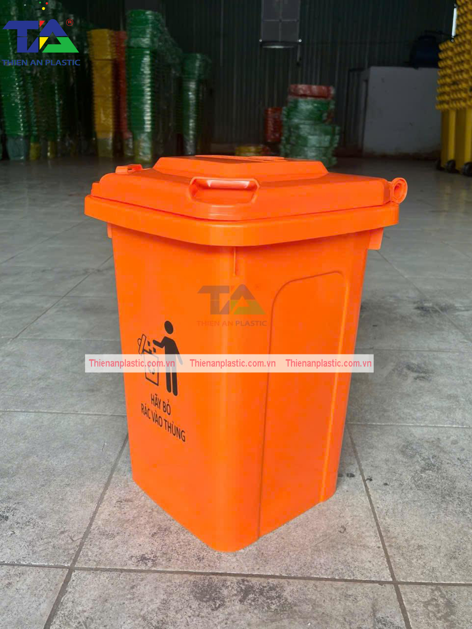 Thùng Rác Nhựa 30 Lít (KT: 380 x 350 x 520mm)