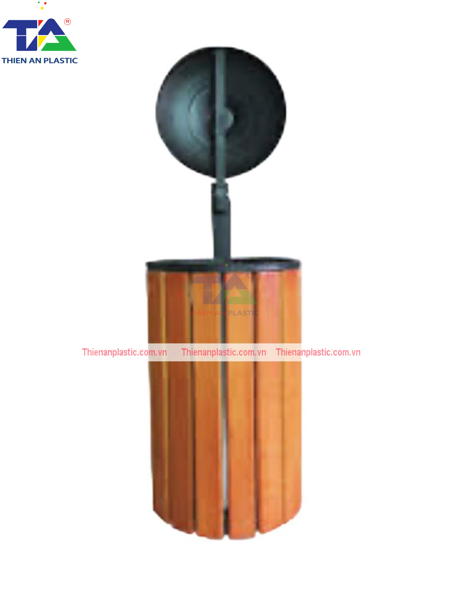 Thùng Rác Treo Đơn Giả Gỗ(KT: 350 x 350 x 980mm)