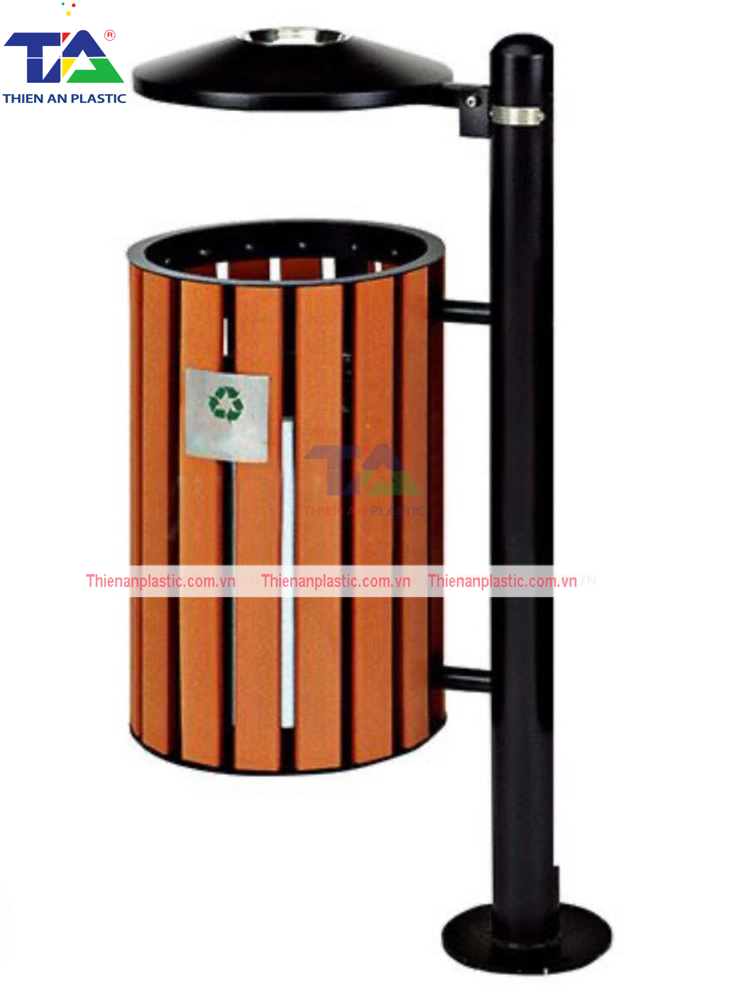 Thùng Rác Treo Đơn Giả Gỗ(KT: 350 x 350 x 980mm)