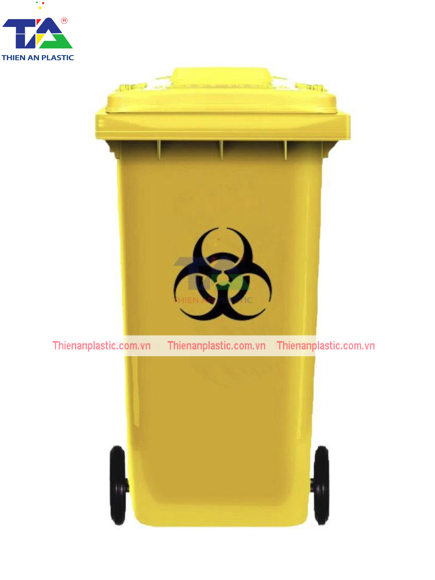 Thùng Rác Y Tế 120 Lít (KT: 540 x 470 x 930mm)