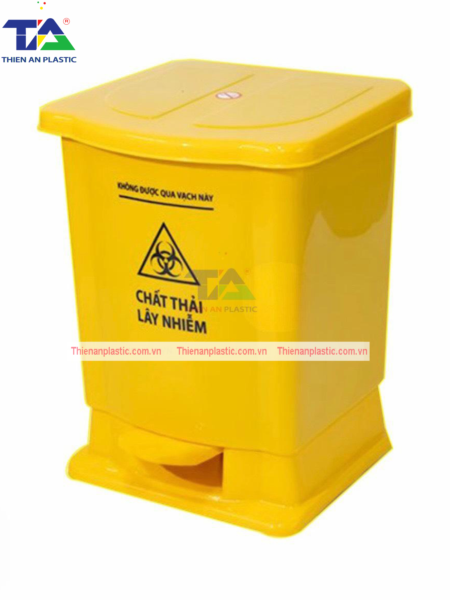 Thùng Rác Y Tế 25 Lít (KT: 345 x 335 x 455mm)