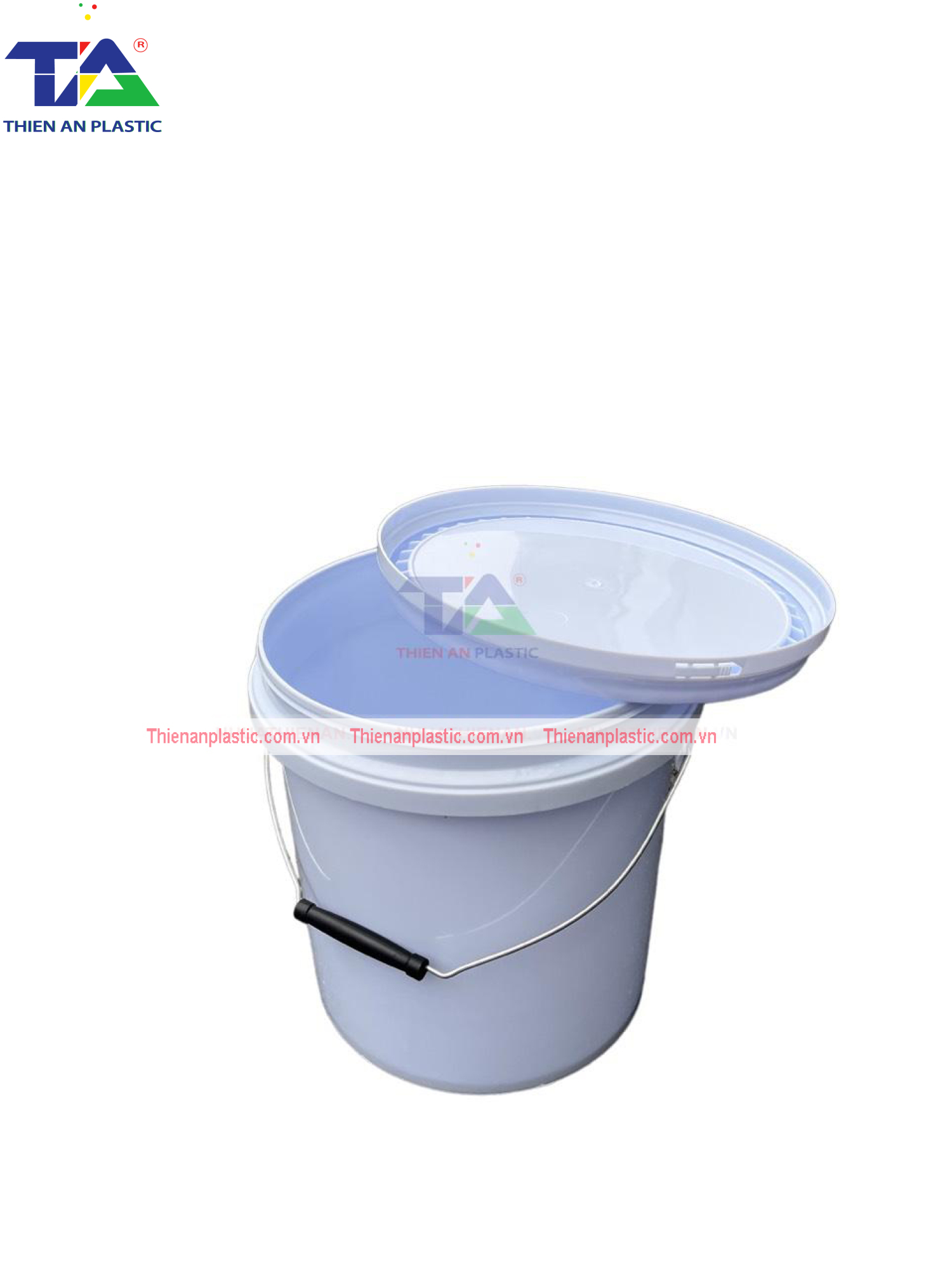 Thùng (Xô Nhựa) 10 Lít (KT: Ø255 x 265 mm)