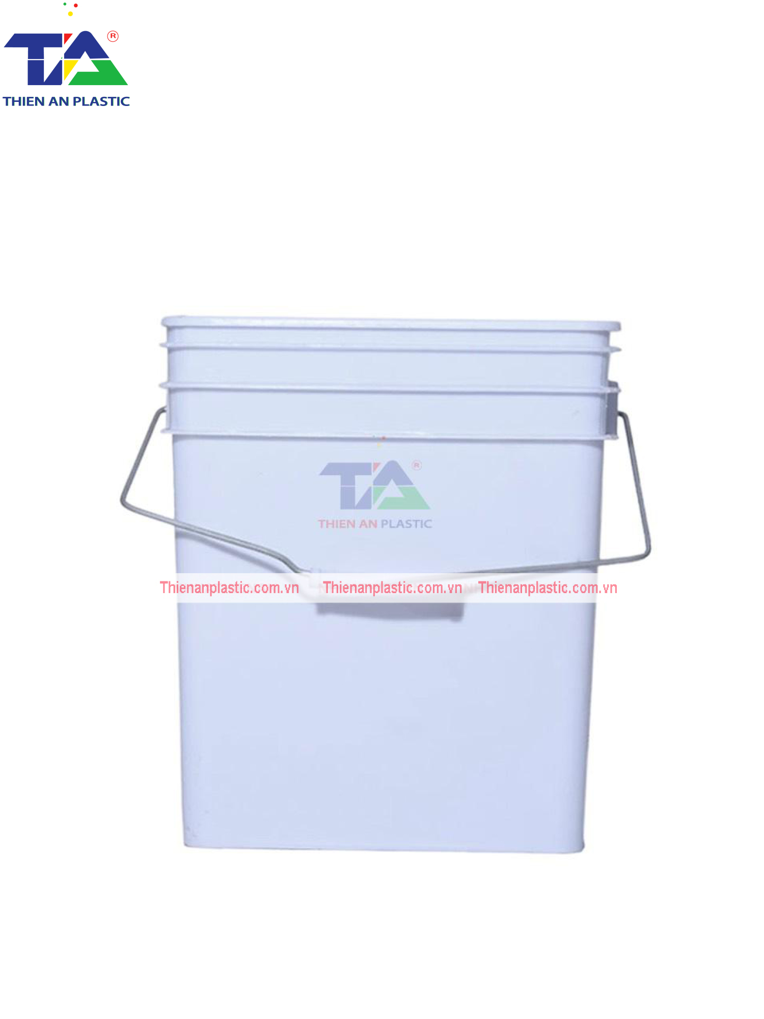 Thùng (Xô Nhựa Vuông) 18 Lít (KT: 280 x 280 x 323 mm)