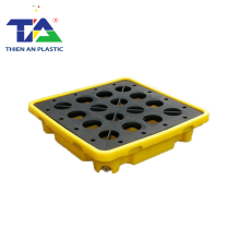 Pallet Nhựa Chống Tràn 1 phuy (KT: 680 x 680 x 150mm)