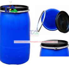 Thùng Phuy Nhựa 220 Lít Đai Sắt (KT: Ø470 x Ø585 x 950mm)