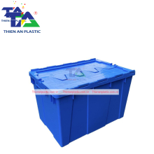Thùng Nhựa Có Nắp Màu Dương (KT: 600 x 400 x 365mm)