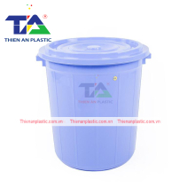 Thùng Tròn Có Nắp 120L (KT:  600 x 600 x H680 mm)