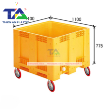 Thùng Nhựa Đặc NJB 625 (KT: 1100 x 1100 x 775mm)