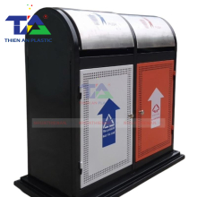 Thùng Rác Ngoài Trời 2 Ngăn(KT: 890 x 480 x 950mm)