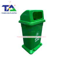 Thùng Rác Nhựa Nắp Hở 90 Lít (KT: 520 x 420 x 945mm)