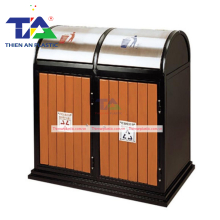 Thùng Rác Giả Gỗ 2 Ngăn(KT: 900 x 480 x 890mm)