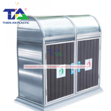 Thùng Rác Inox 2 Ngăn(KT: 890 x 480 x 900mm)