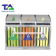 Thùng Rác Inox 3 Ngăn( KT: 280 x 480 x 890mm)
