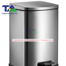 Thùng Rác Inox Đạp Chân Vuông 20L( KT: 32 x 25 x 49cm)
