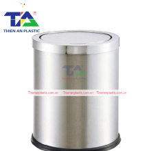 Thùng Rác Inox Nắp Bập Bênh (KT:Ø250 x 305mm)
