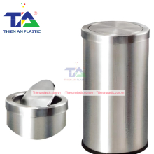 Thùng Rác Inox Nắp Lật TA2(KT: Ø380 x 730mm)