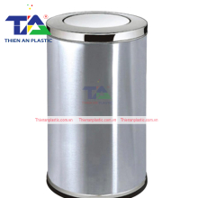 Thùng Rác Inox Nắp Lật TA1(KT: Ø250 x 620mm)