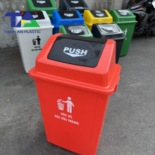 Thùng Rác Nắp Lật Push 60L (KT: 465 x 322 x 748mm)