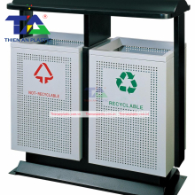 Thùng Rác Ngoài Trời 2 Ngăn TA(KT: 890 x 480 x 950mm)