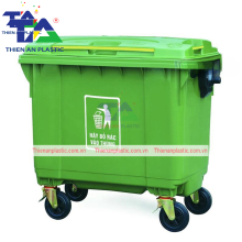 Thùng Rác Nhựa 660 Lít (KT: 1350 x 830 x 1110mm)