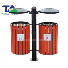 Thùng Rác Treo Đôi Giả Gỗ(KT: 900 x 360 x H1035 mm)