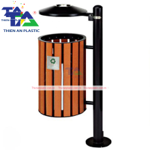 Thùng Rác Treo Đơn Giả Gỗ(KT: 350 x 350 x 980mm)