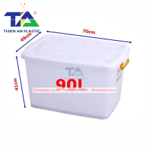 Thùng Vuông Có Nắp 90 Lít (KT: 700 x 490 x 410mm)