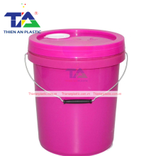 Thùng (Xô Nhựa) 18 Lít Màu Hồng (KT: Ø310 x 345 mm)