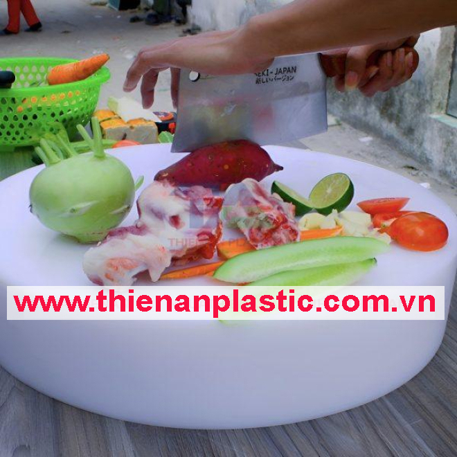 Thớt Nhựa Tròn Chặt Thịt