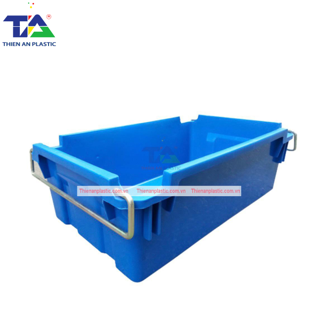 Thùng Nhựa Đặc A2 (KT: 610 x 380 x 206mm)