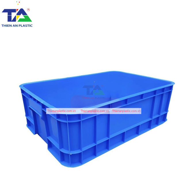 Thùng Nhựa Đặc B1 (KT: 630 x 420 x 200mm)