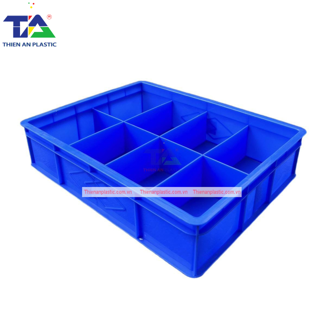 Thùng Nhựa Chia Ngăn TA-08-2 (KT : 520 x 410 x 125mm)